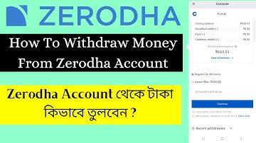 How To Withdraw Money From Zerodha | How To Withdraw Funds From Zerodha | Withdraw Money in Zerodha