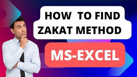 How to Find Zakat Method in Ms-Excel in Urdu || Ms-Excel Courses