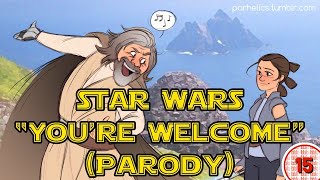 Star Wars: The Last Jedi / Moana "You're Welcome" Parody Song | Inspired by a Fanart and Tumblr post screenshot 4