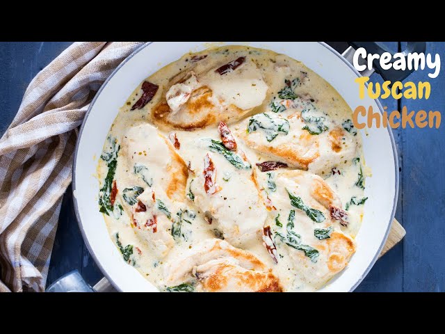 One-Skillet Creamy Tuscan Chicken - LowCarbSpark class=