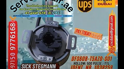 CNC system Sick Stegmann Encoder showing Error?Signal Health Checking Dubai at Site : ServoRepair.ae