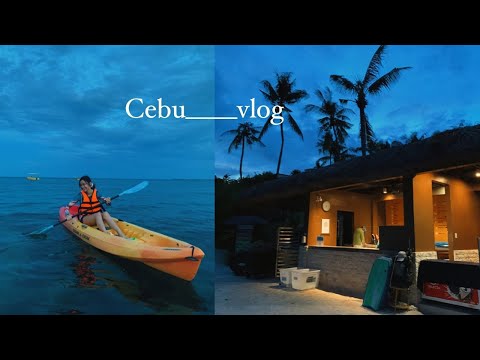 cebu vlog | beach therapy, riding kayak, word vomit on life ❤️🩹🌿