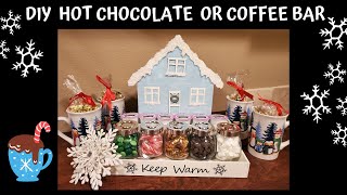 DIY Hot Chocolate or Coffee Bar | Winter or Christmas Gift Ideas | Gingerbread Keurig K-cup Holder