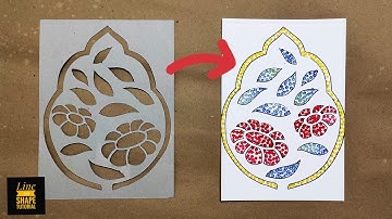 Stencil Art tutorial step by step|| stencil Art techniques for beginners