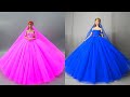Cómo hacer Ropa para Barbies Vestidos para Muñecas | Barbie Crafts Es