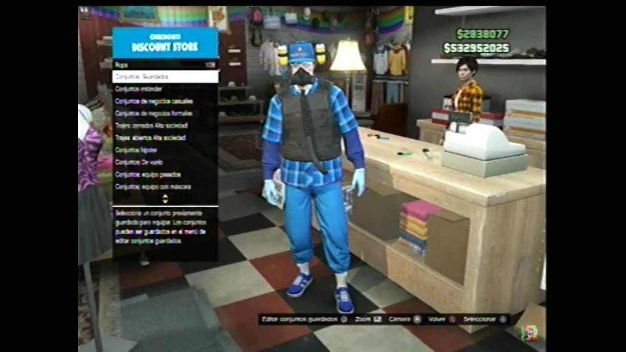Conjunto Modeado Masculino Blue Beer Hat GTA 5 Online [PS3/ XBOX 360