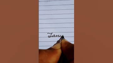 Tanisha name in beautiful cursive writing 😎||Handwriting| #shorts #calligraphy #cursive #handwriting