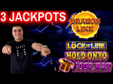 3 Handpay Jackpots On High Limit Slots - Gambling $10,000 In Las Vegas Casino