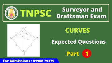 TNPSC Field Surveyor & Draughtsman Expected Questions - Curves : Part 1 | Test Series Available