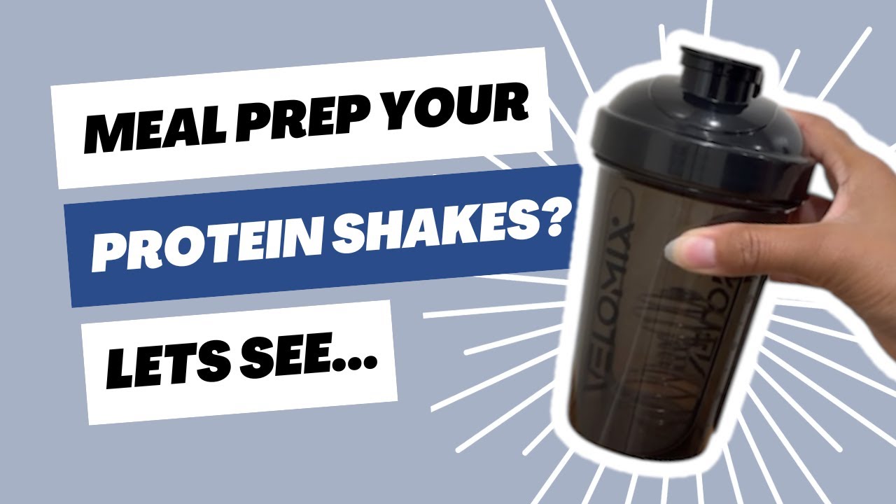 The Lazy Way To make Sure You Get Your Protein In | Velomix Shaker Bottle Set with Wire Mixer