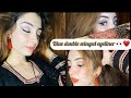 Using glamgirlbymehwish pallete  easymakeup foryou double winged eyeliner 