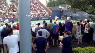 Court 11: Taylor Townsend vs Chanel Simmonds;  Court 12: Pennetta practices next door