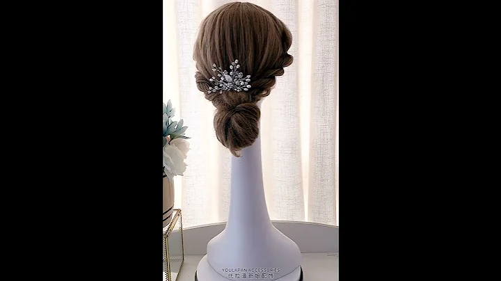 TOPQUEEN HP103 Bride Hair Jewelry Wedding Tiara Clips Headwear Bridal Hair Pins Hair Accessories