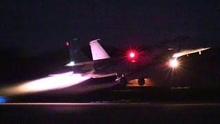 アフターバーナー離陸!!! F-15 Eagle ナイトミション 航空自衛隊百里基地