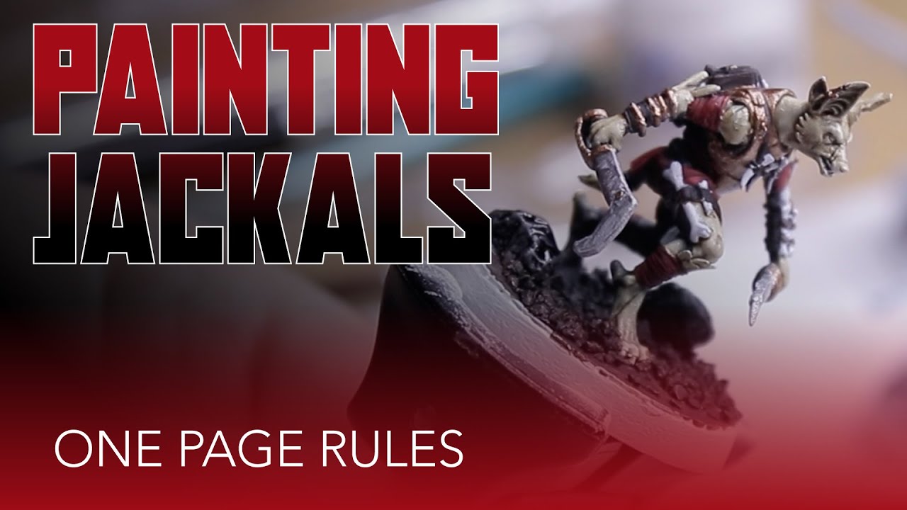 Painting Miniature Jackal from One Page Rules - YouTube