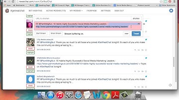 What is a tweet chat?