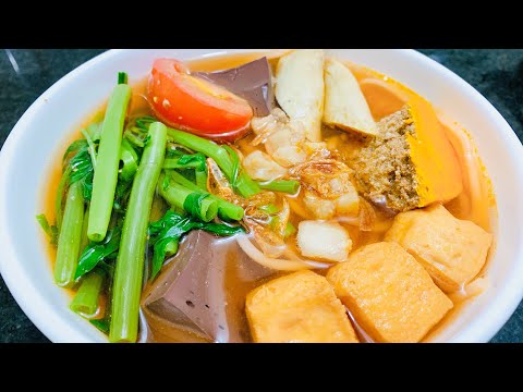 Video Cách nấu canh bún sợi bún đỏ đẹp - Bí quyết luộc rau... - youtube