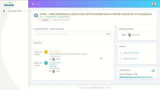 Information Task escalation in customer portal Guide