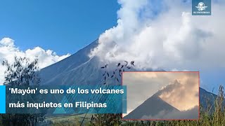 Se intensifica la actividad del volcán &#39;Mayón&#39;; piden evacuar la zona