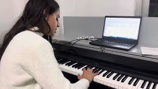Soft Mozart Lebanon Sabine playing R(H), singing and writing in E flat major screenshot 3