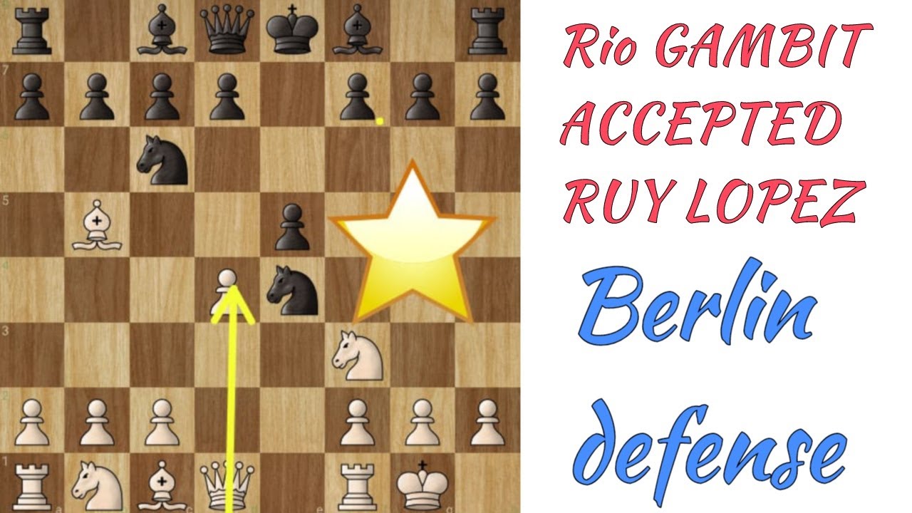 Most Aggressive opening Rio GAMBIT ACCEPTED RUY LOPEZ attack with