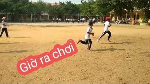 Giờ ra chơi tại trường thcs tt Trà Cú của các em