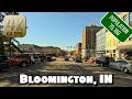 Driving around bloomington indiana and indiana university campus in 4k