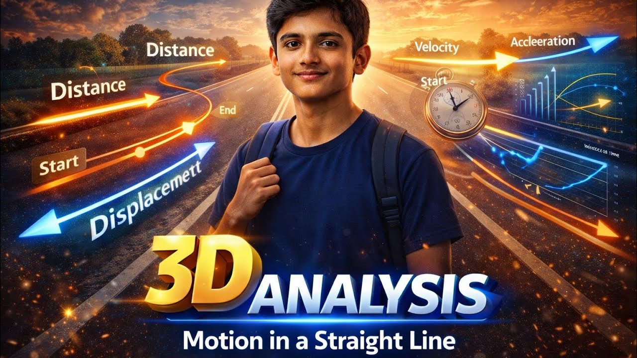 Motion in a Straight Line Explained as a Story | Class 11 Physics Chapter 3 in Hindi