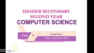 Celebrity 12th Standard New Syllabus Computer Science Chapter -2 Data Abstraction Profile
