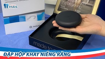 Đập hộp khay đựng niềng răng khay trong Invisalign phiên bản vỏ đen