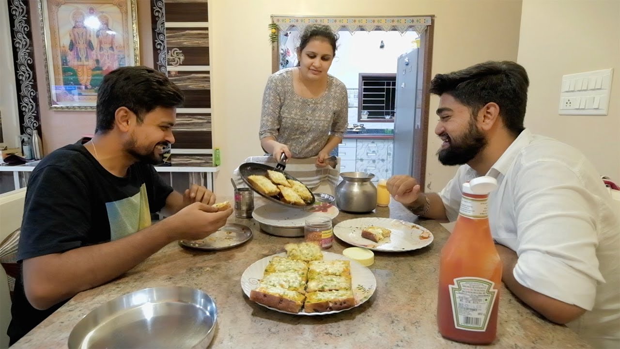 Homemade Vegetable bruschetta recipe | unlimited eating challenge ! Kaun jita ?