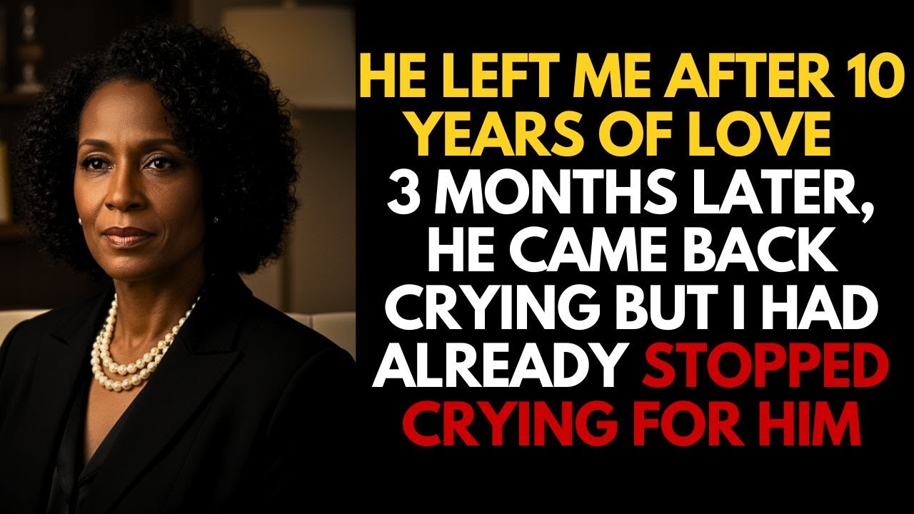He Left Me After 10 Years… But When He Came Back Crying, I Was Already