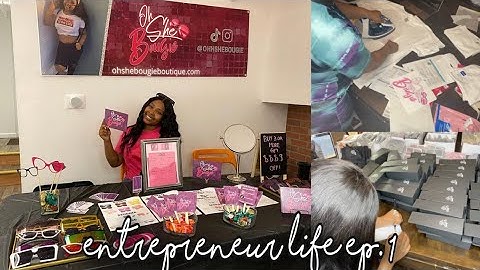 entrepreneur life ep. 1 | organizing inventory + getting ready for pop up shop