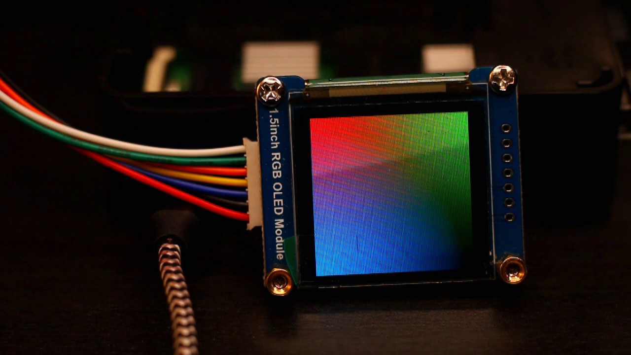 Raspberrypi 1 5 rgb oled demo youtube