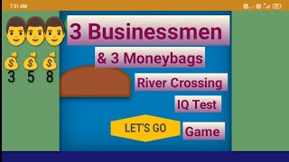 River Crossing IQ Test/ Money puzzle   screenshot 5