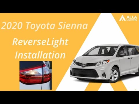 How to Change | Replace Toyota Sienna Back-up Reverse Lights Bulbs?