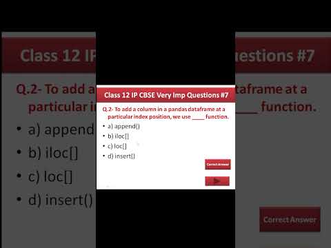 QUIZ ON PANDAS