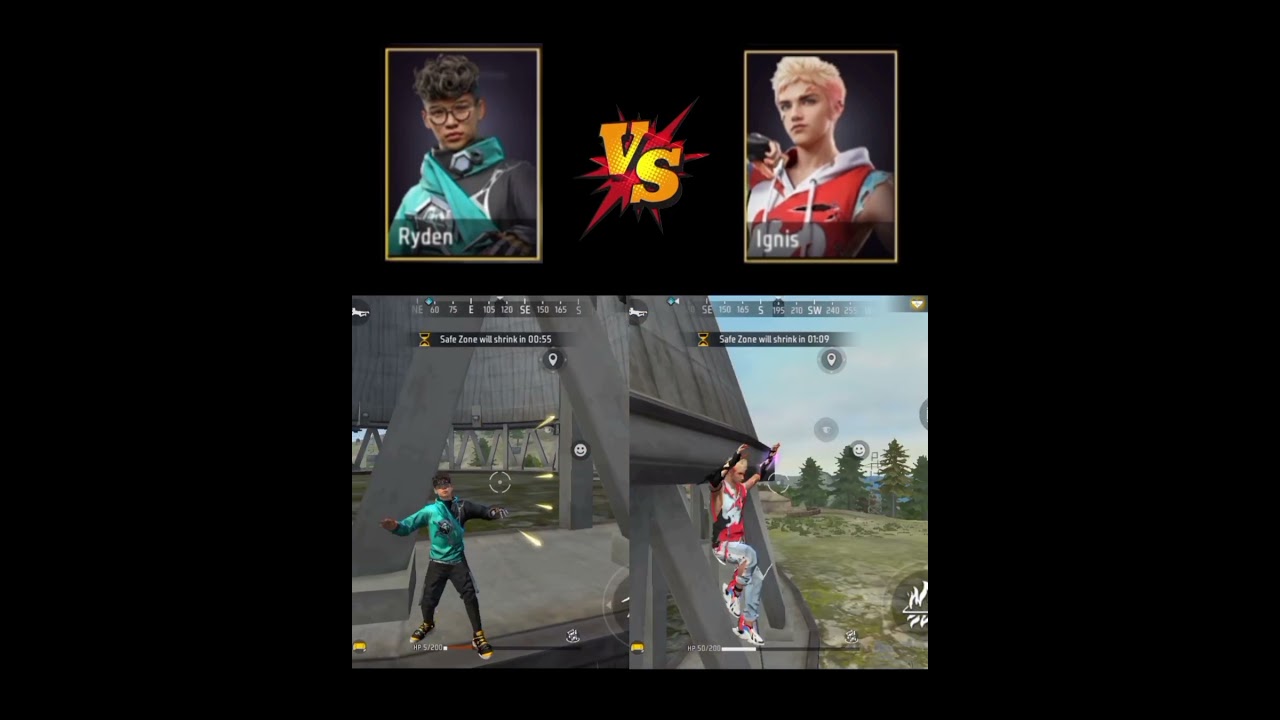 Ryden Vs Ignis // FREE FIRE CHARACTER ABILITY TEST 🥵/ HOW IS BEST🤔// 