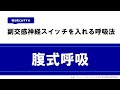 【免疫力を高める呼吸法】腹式呼吸