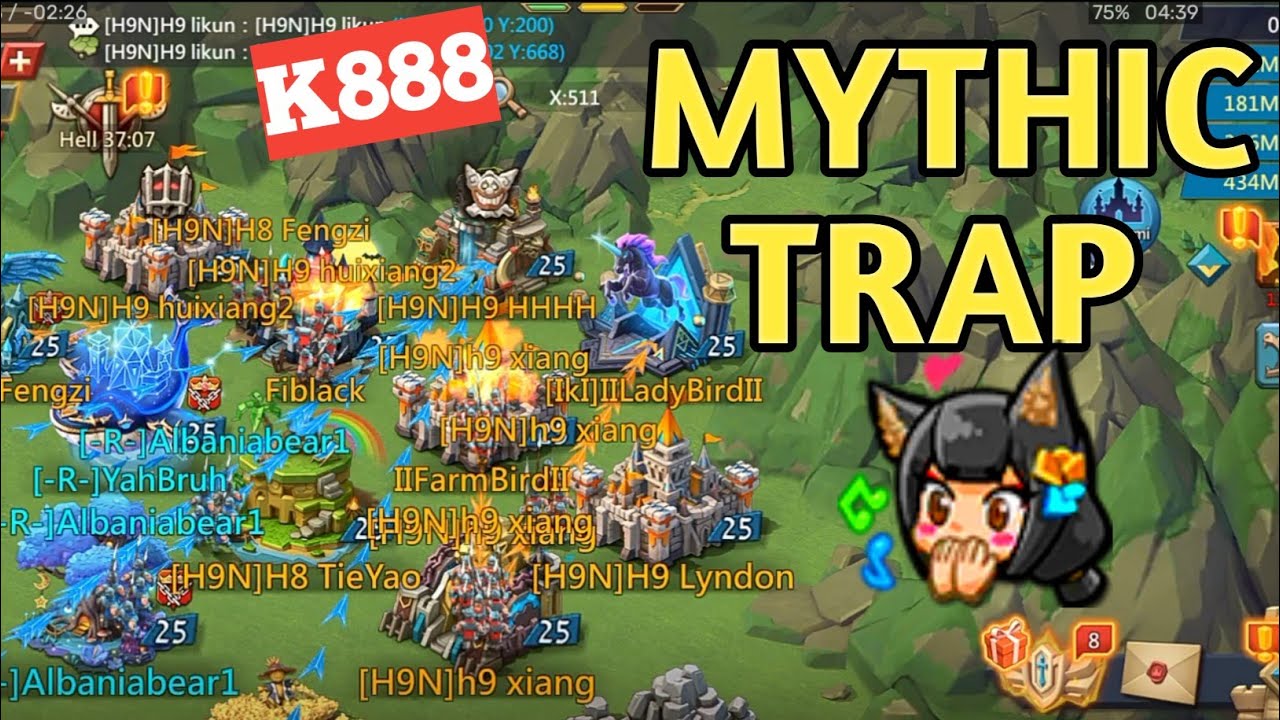 Online Mythic Trap Got Wrecked! Caught Unaware! Blaze of Victory in K888! Lordsmobile