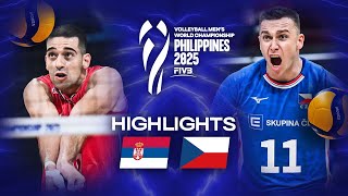 Serbia π·πΈ vs. Czechia π¨πΏ - Highlights | Men's World Championships 2025