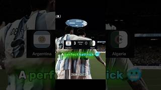 Argentina 🇦🇷 3-0 Algeria 🇩🇿 | Messi's Perfect Hat-Trick 🥶⚽ #messi #hattrick #zhmeditz