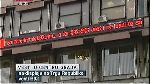 Vesti B92 na Trgu republike