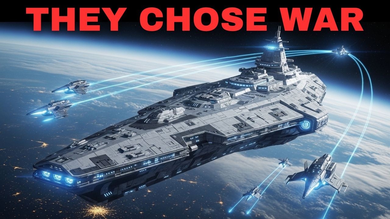 First Alien Encounter After a Shadow Crossed the Chamber — Humans’ Titan Class Warship Halts