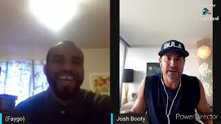 Fago Franklin III talks with former MLB and NFL player Josh Booty