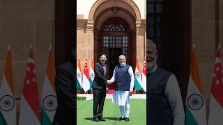 PM Modi meets PM Lawrence Wong of Singapore at Hyderabad House, New Delhi | #shorts