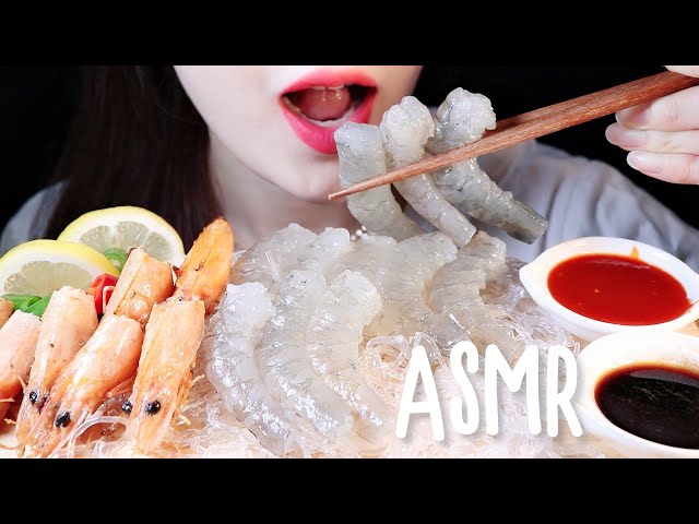 생새우 + 새우머리튀김 * Raw Shrimp + Fried Shrimp Head * ASMR EATING SOUNDS MUKBANG