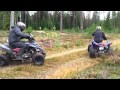 Raptor 700 + Raptor 350, two retards playing