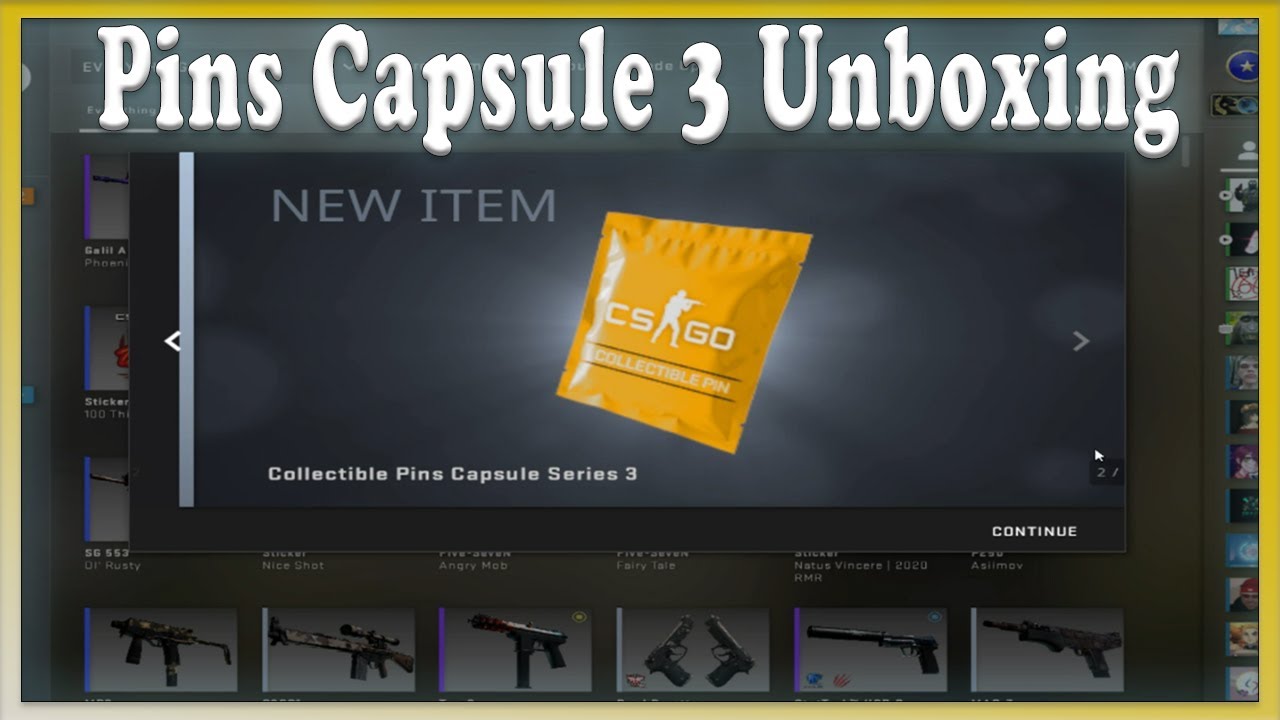 Opening Pin Capsules 3 