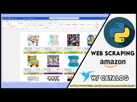Python WebScraping - Amazon Scraping with Catalog Generator